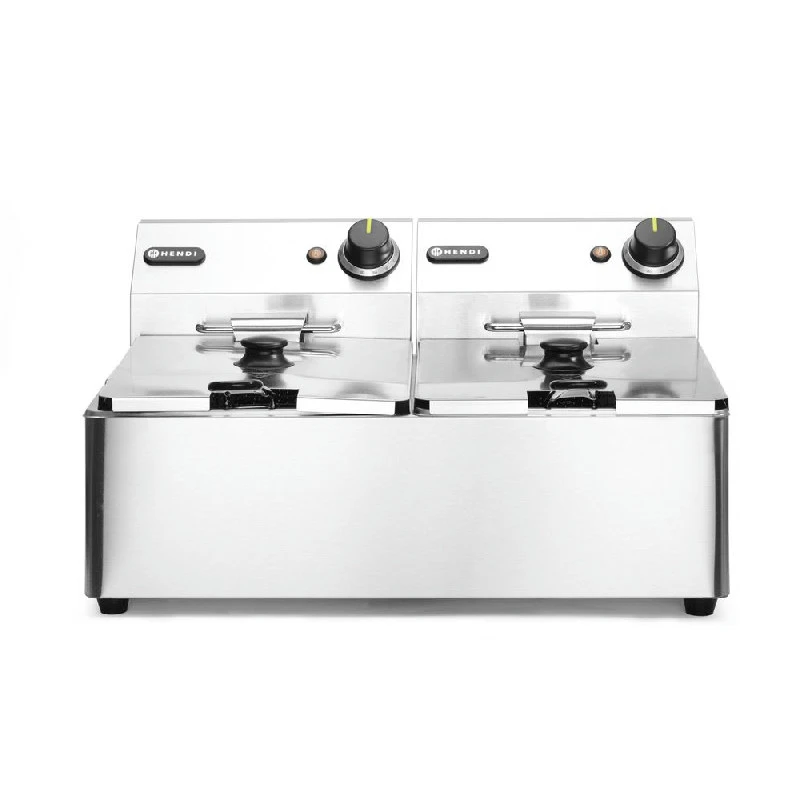 Hendi Kitchen Line Bordfrityrkoker 2x6L 230V 205853 by Hendi color Svart