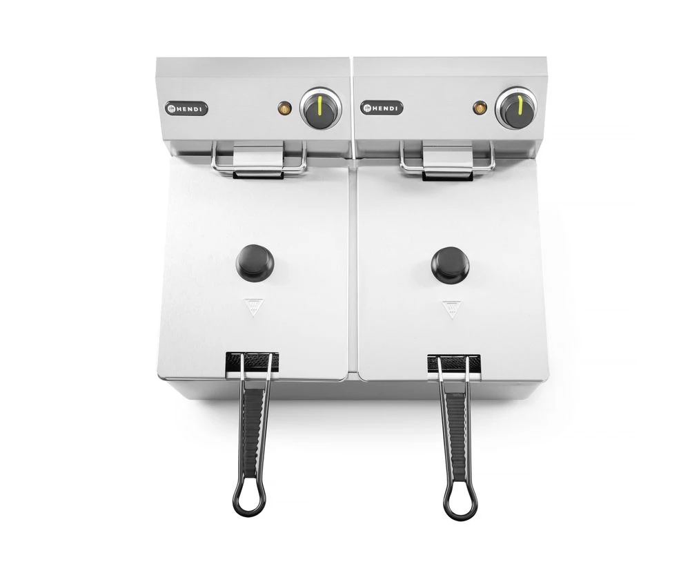 Hendi Kitchen Line Bordfrityrkoker 2x6L 230V 205853 by Hendi color Svart