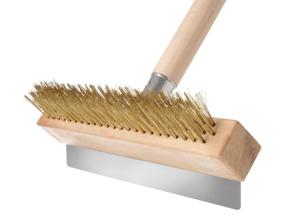 Hendi pizzaovnbørste med messingskrape 525630 by Hendi color Svart