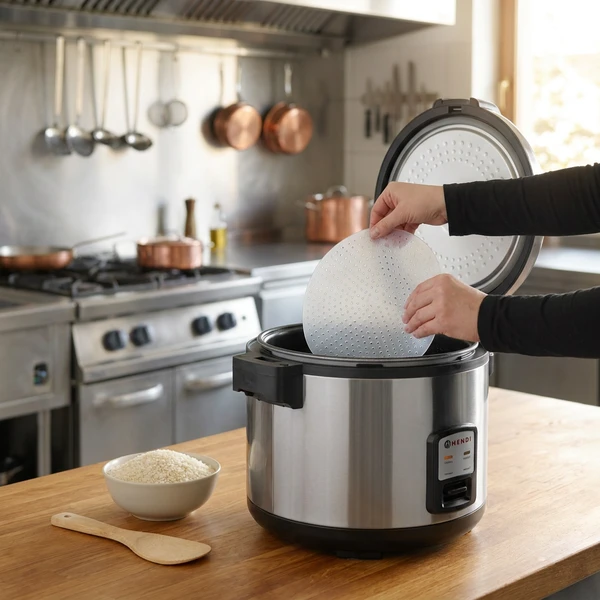 Hendi Non-stick Silikonmatte til riskoker Ø310 mm 930830 by Hendi color Svart