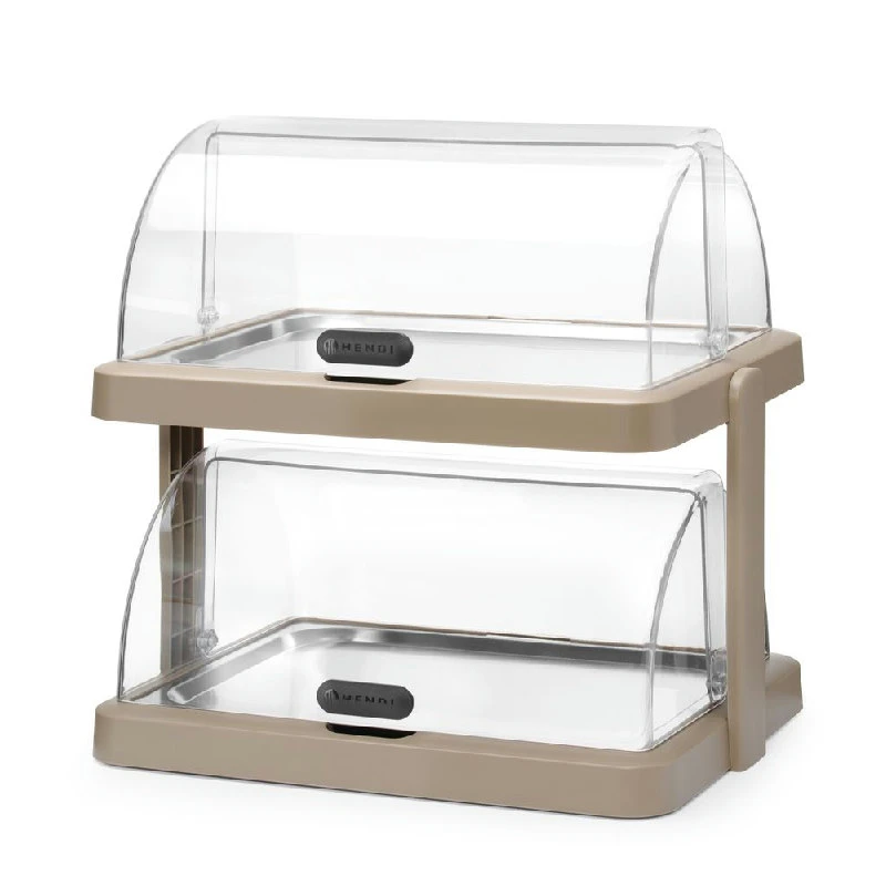 Hendi UNIQ Roll-top Kjøledisplay Duo Beige 871959 by Hendi color Svart