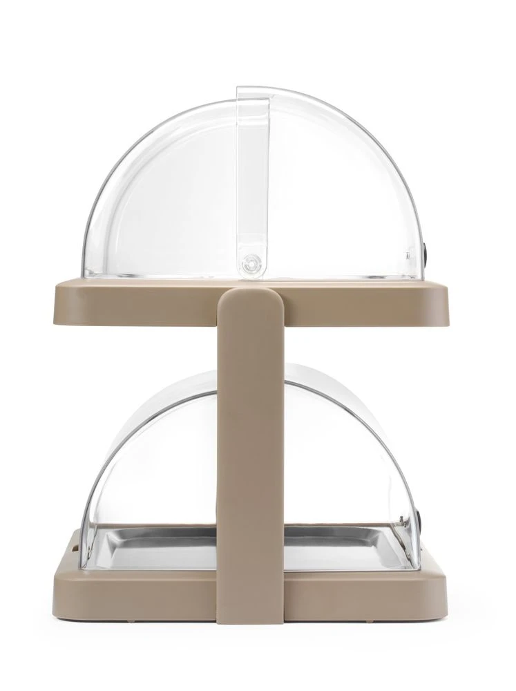 Hendi UNIQ Roll-top Kjøledisplay Duo Beige 871959 by Hendi color Svart