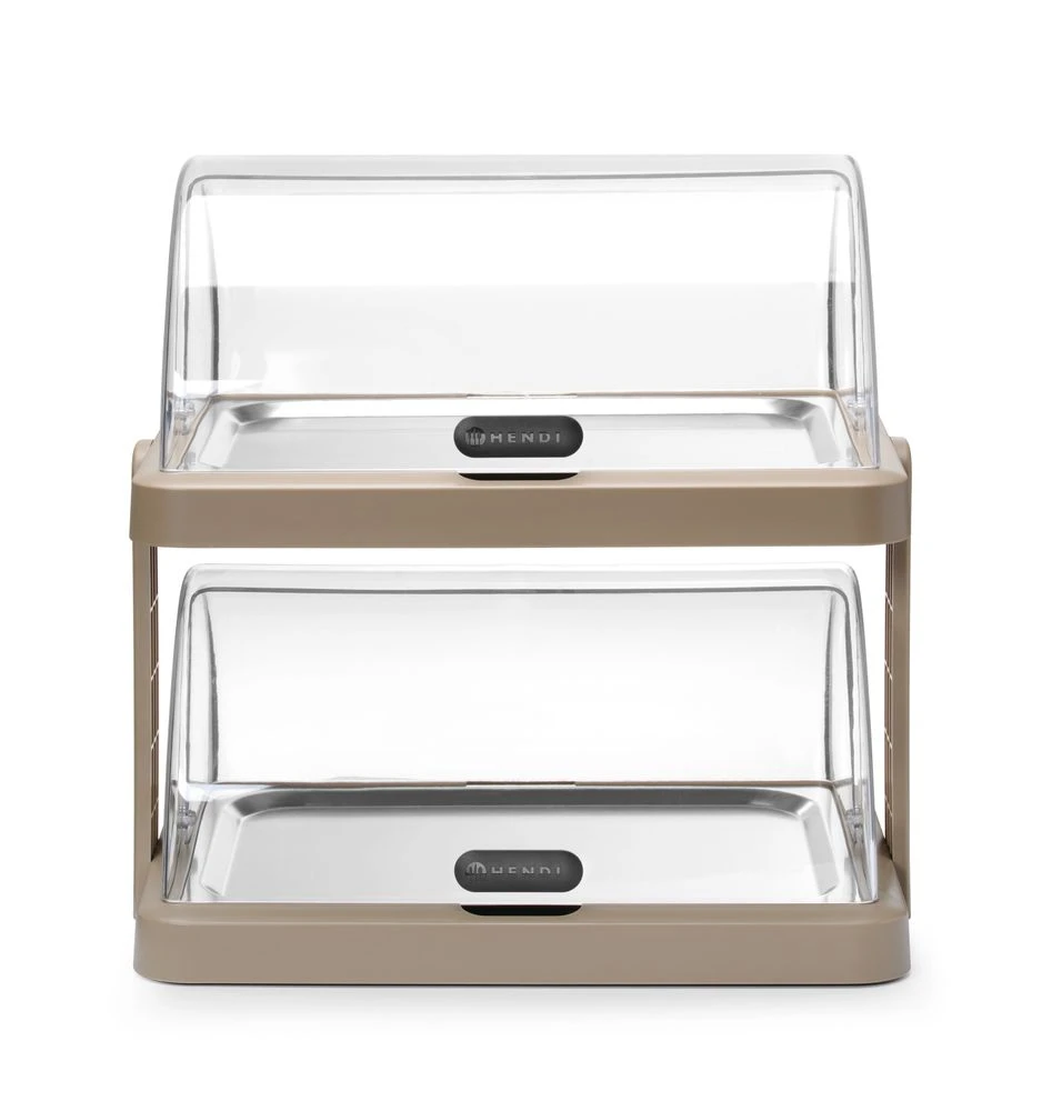 Hendi UNIQ Roll-top Kjøledisplay Duo Beige 871959 by Hendi color Svart