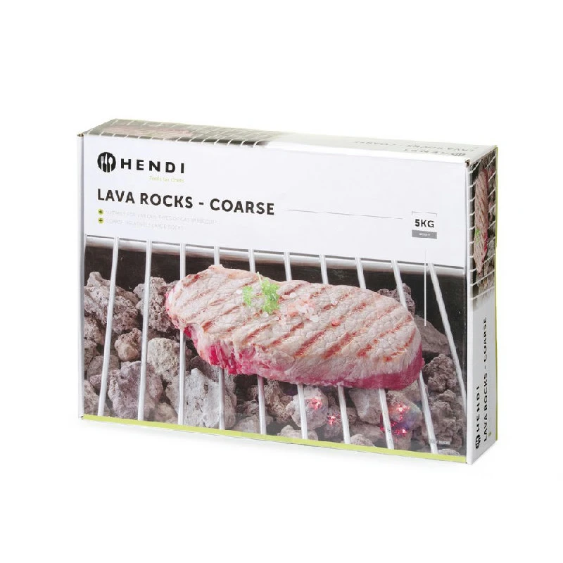 Hendi Grove Lavasteiner til Grill 3 kg 152805 by Hendi color Svart
