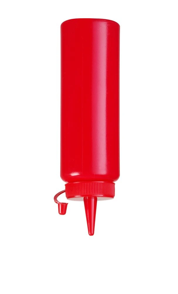 Hendi Dressingflaske Rød Plast 200ml 558010 by Hendi color Svart
