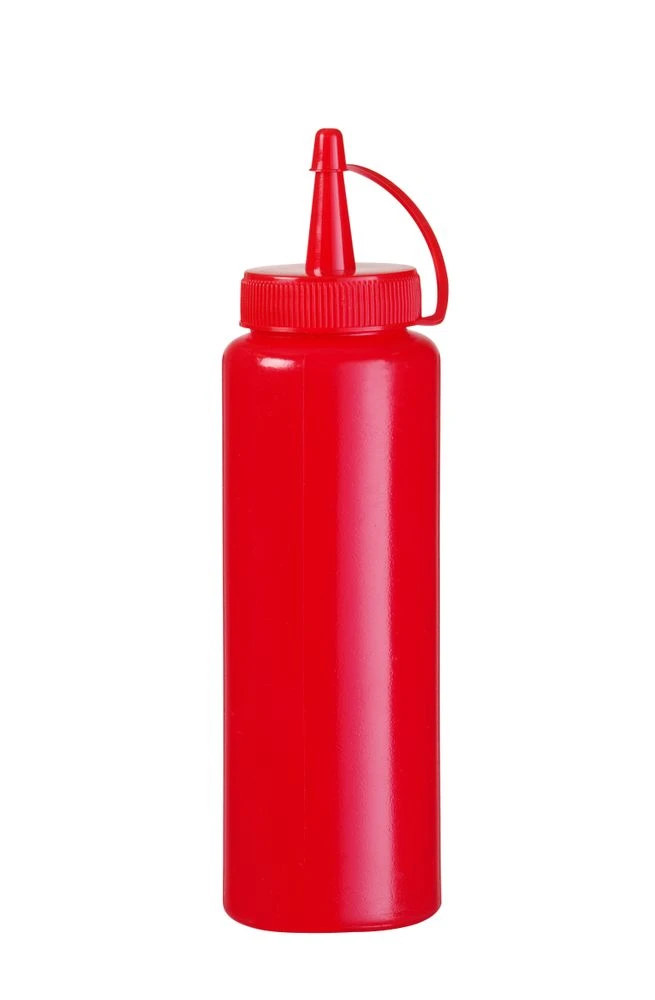 Hendi Dressingflaske Rød Plast 200ml 558010 by Hendi color Svart