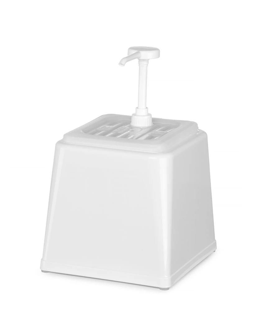 Hendi Sausedispenser med pumpe Hvit Plast 203545 by Hendi color Svart