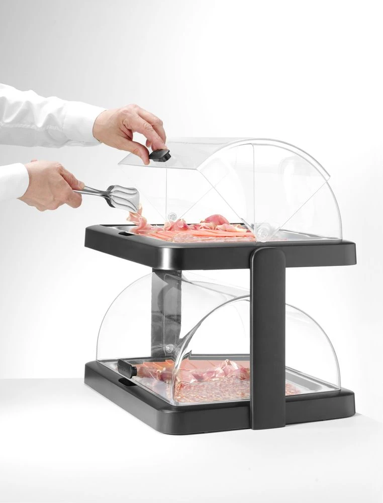 Hendi UNIQ Duo Kjøledisplay Roll Top Svart 871812 by Hendi color Svart