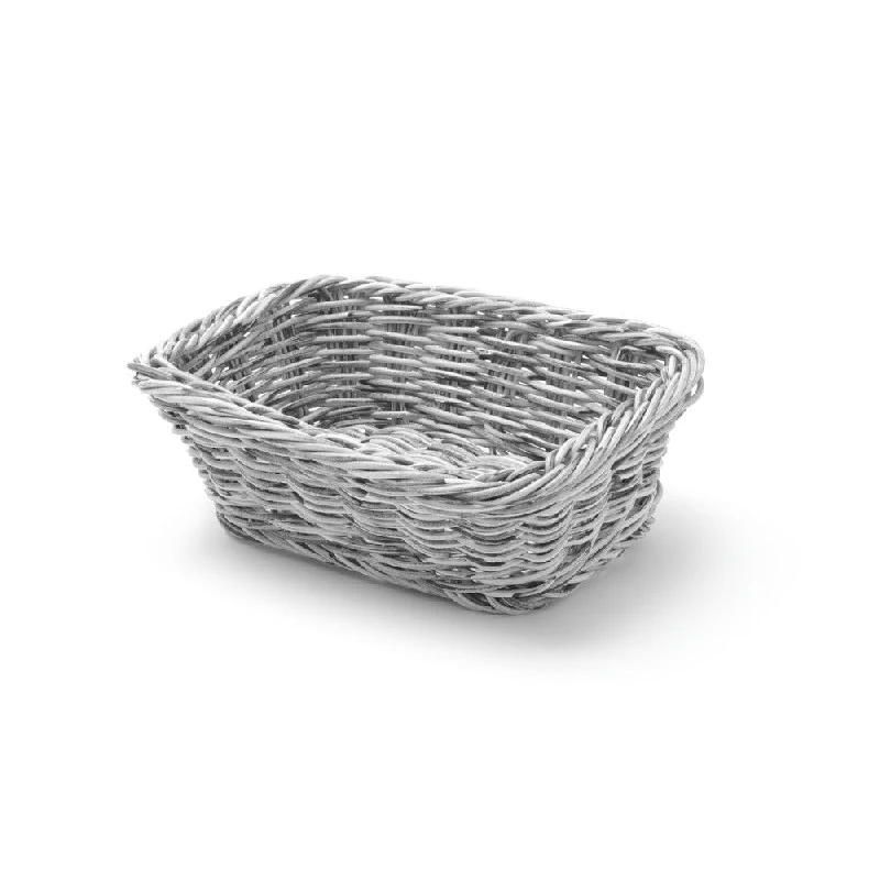Hendi Brødkurv Lysegrå Plastflett 19x13 cm 426784 by Hendi color Svart
