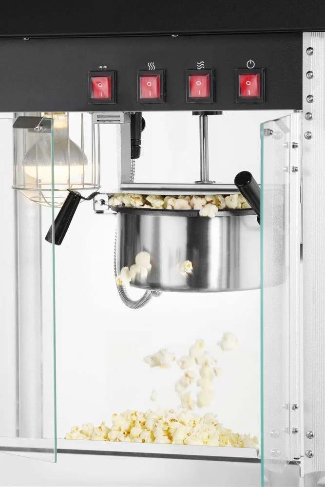 Hendi Popcornmaskin Sort Metall og Glass 282762 by Hendi color Svart
