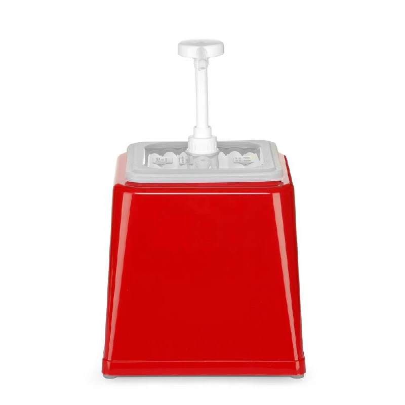 Hendi Sausdispenser med pumpe Rød Plast 203521 by Hendi color Svart
