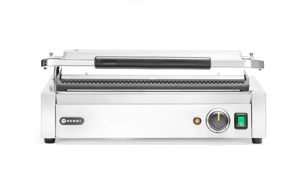 Hendi Panini Grill XL Kontaktgrill Metall 263624 by Hendi color Svart