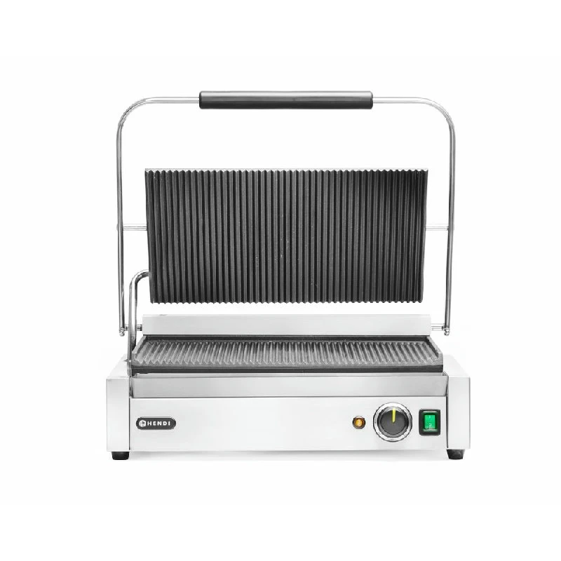 Hendi Panini Grill XL Kontaktgrill Metall 263624 by Hendi color Svart