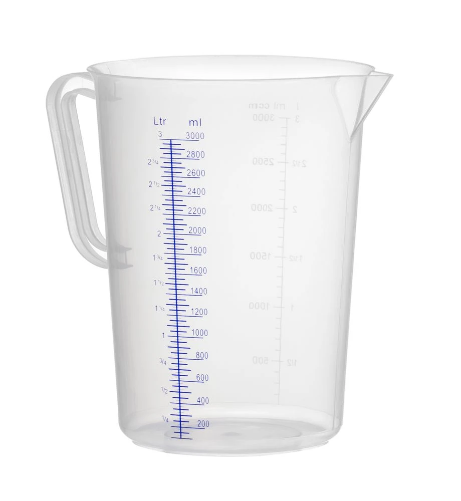 Hendi Målebeger Polypropylen 3L 567401 by Hendi color Svart