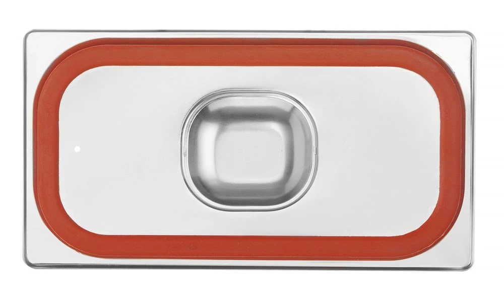 Hendi GN-lokk med silikonkant lufttett 1/3 rustfritt stål 802632 by Hendi color Svart