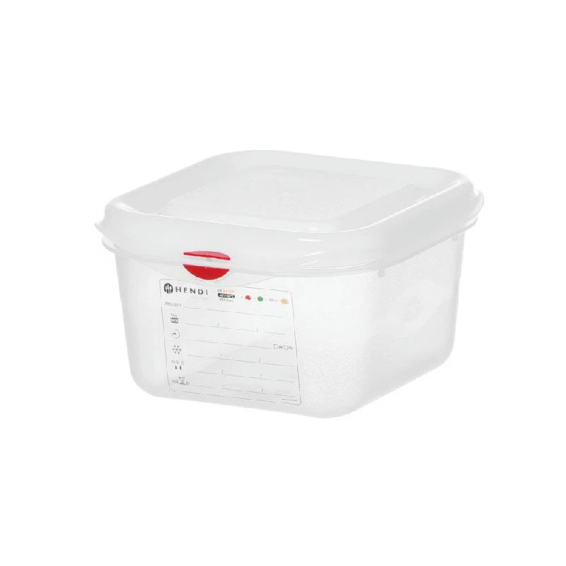 Hendi GN 1/6 Kantine Polypropylen Transparent 65mm 873168 by Hendi color Svart