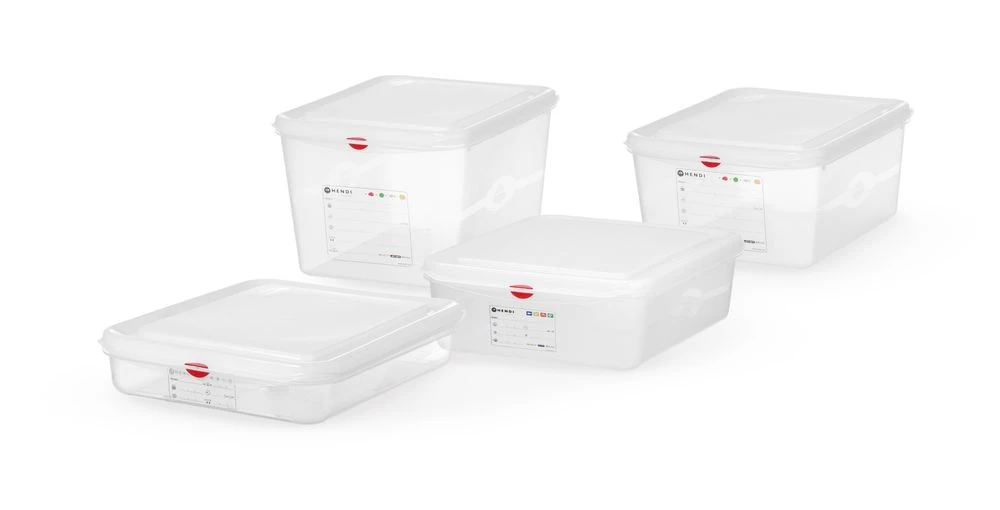 Hendi GN 1/2 kantine polypropylen transparent 873267 by Hendi color Svart