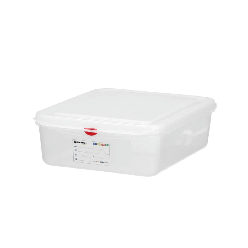 Hendi GN 1/2 kantine polypropylen transparent 873267 by Hendi color Svart