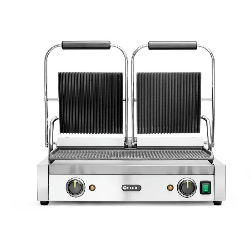 Hendi Kontaktgrill Dobbel Rillet/Rillet 263709 by Hendi color Svart