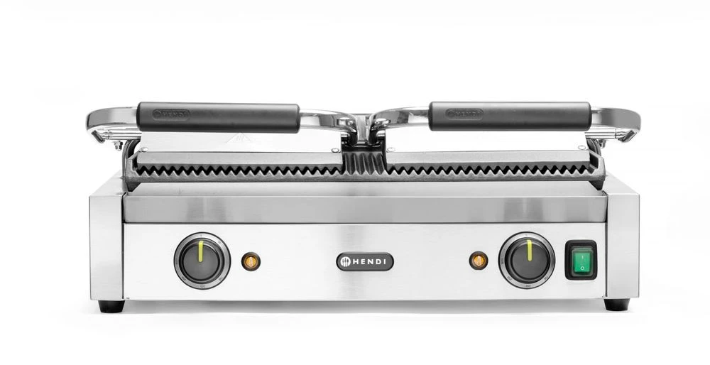 Hendi Kontaktgrill Dobbel Rillet/Rillet 263709 by Hendi color Svart