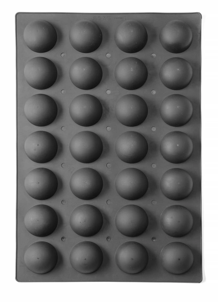 Hendi Silikonform Halvkuler til Baking og Dessert 677216 by Hendi color Svart