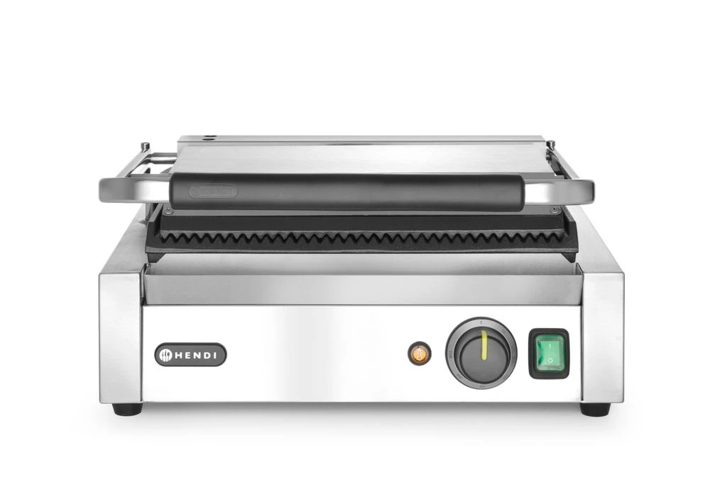 Hendi Panini Kontaktgrill Stål 1 stk 263655 by Hendi color Svart
