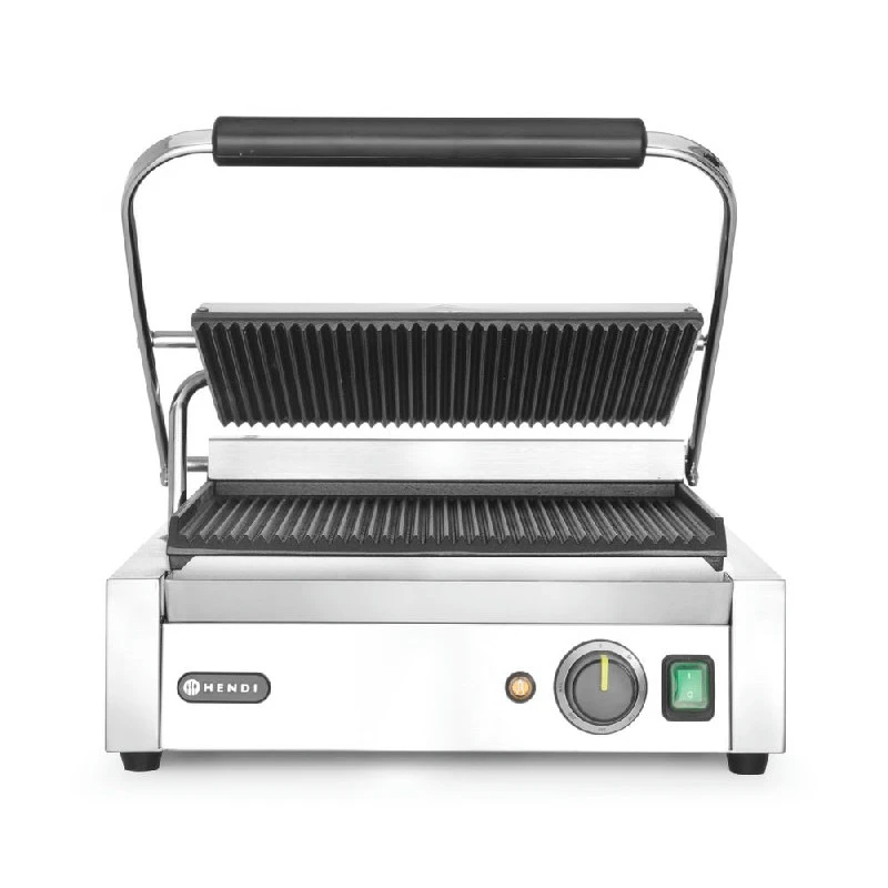 Hendi Panini Kontaktgrill Stål 1 stk 263655 by Hendi color Svart