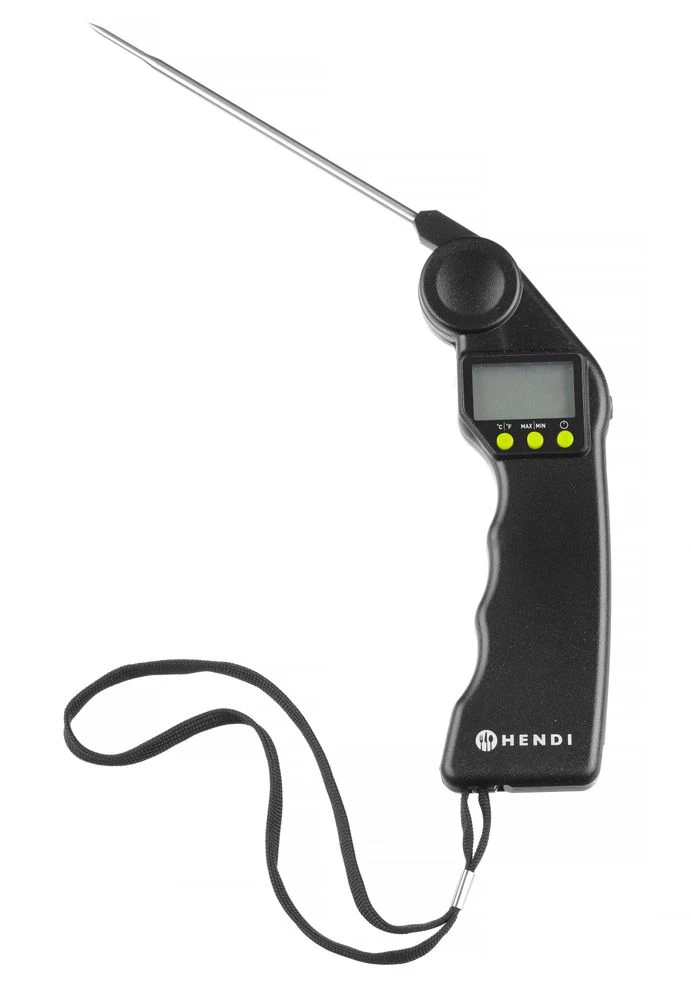 Hendi Digitalt Termometer med foldbar sonde Sort 271315 by Hendi color Svart