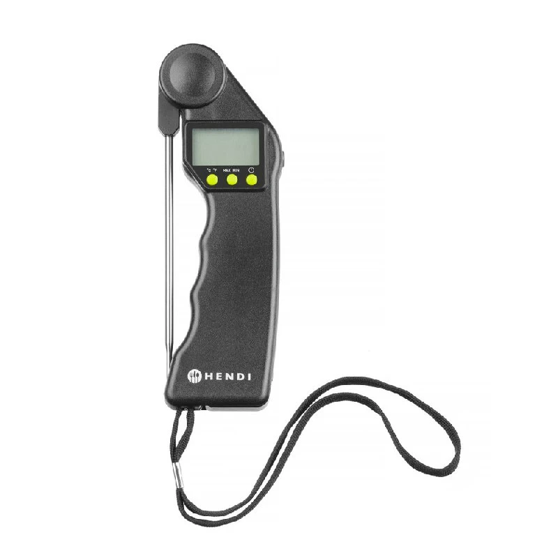 Hendi Digitalt Termometer med foldbar sonde Sort 271315 by Hendi color Svart