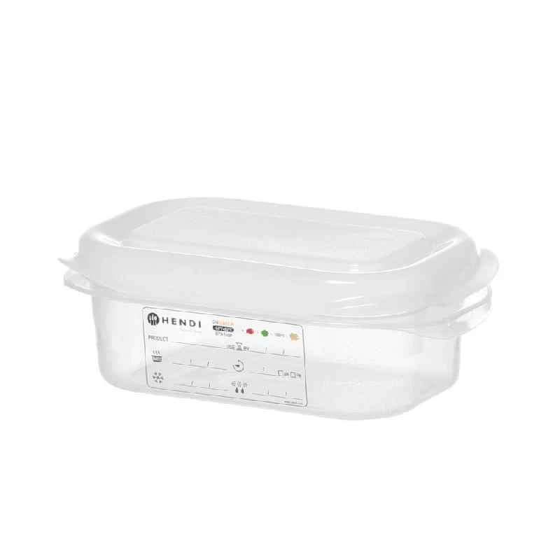 Hendi GN 1/9 Kantine Polypropylen Transparent 873120 by Hendi color Svart