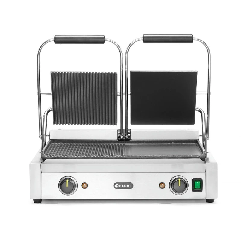 Hendi Kontaktgrill Dobbel Rustfritt Stål 263907 by Hendi color Svart