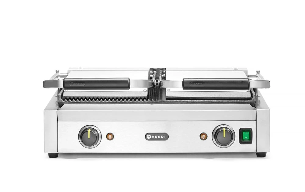 Hendi Kontaktgrill Dobbel Rustfritt Stål 263907 by Hendi color Svart