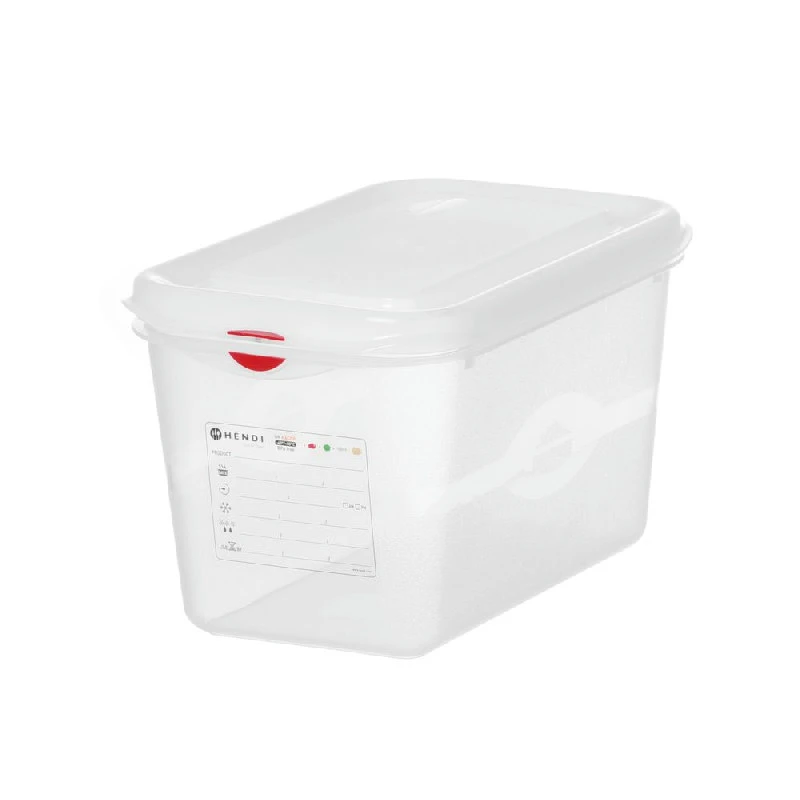 Hendi GN 1/4 Kantine Polypropylen Transparent 150 mm 873212 by Hendi color Svart