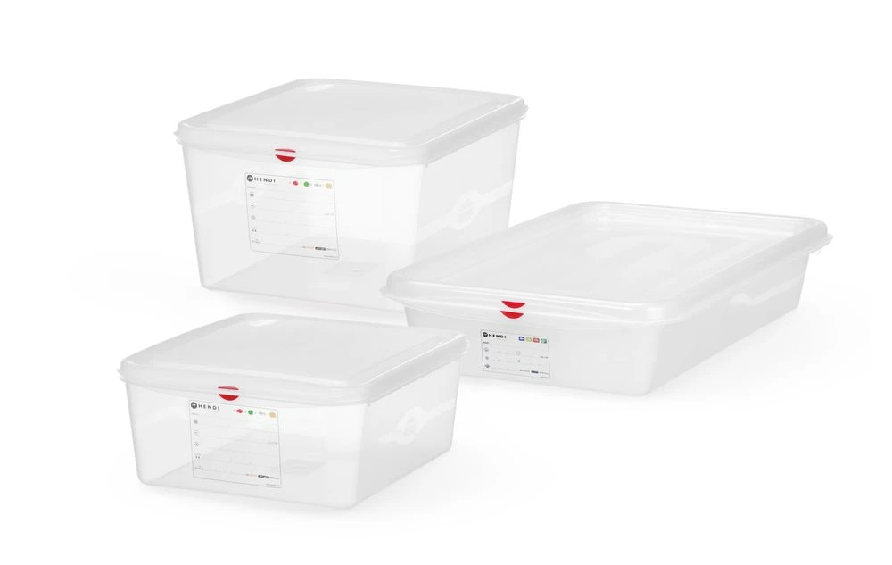 Hendi Kantine GN 2/3 i Polypropylen Transparent 873298 by Hendi color Svart