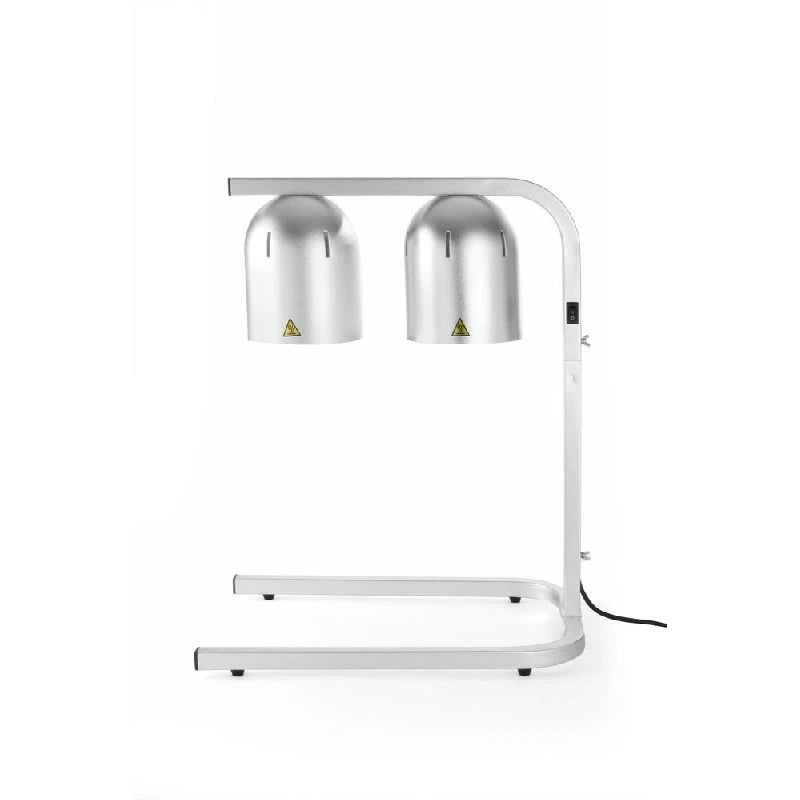 Hendi Varmelampebro med 2 Infrarøde Lamper Sølv 273906 by Hendi color Svart