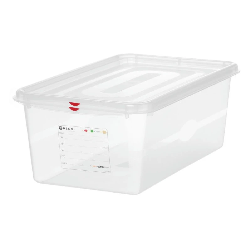 Hendi GN 1/1 Kantine Polypropylen Transparent 1 stk 873366 by Hendi color Svart
