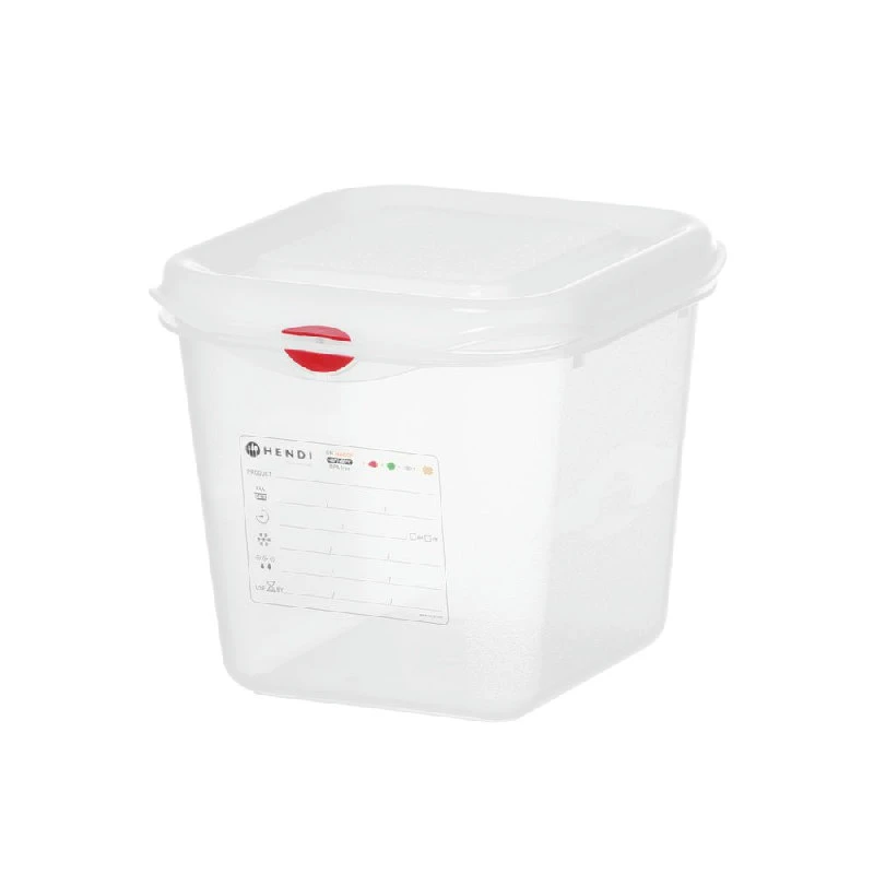 Hendi GN 1/6 Kantine Polypropylen Transparent 100mm 873175 by Hendi color Svart