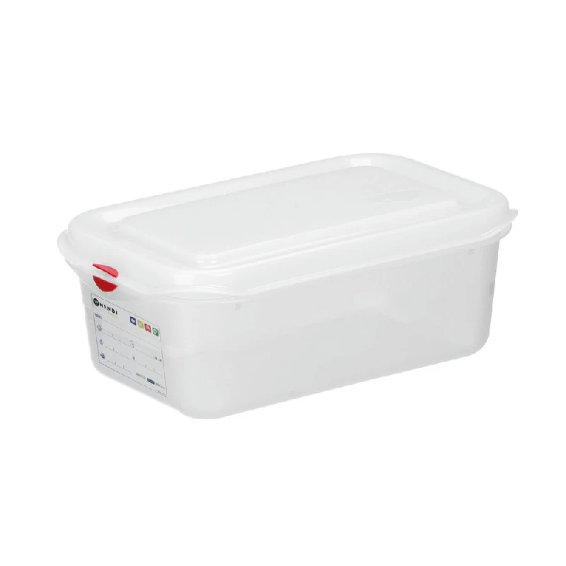 Hendi GN 1/4 kantine polypropylen transparent 1 stk 873199 by Hendi color Svart