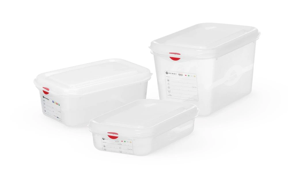 Hendi GN 1/4 Kantine Polypropylen Plast Klar 873182 by Hendi color Svart
