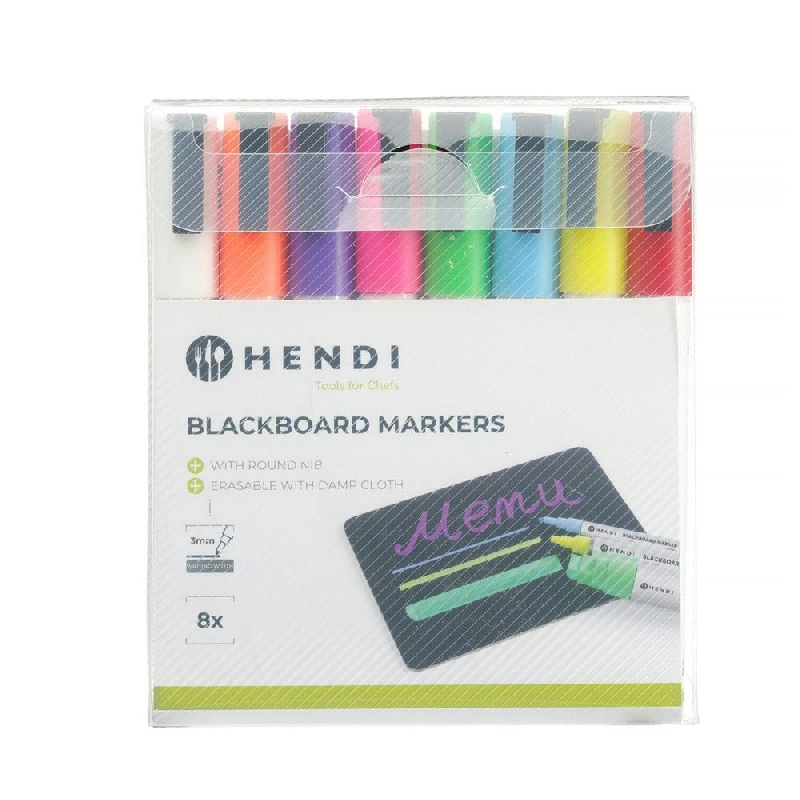 Hendi Tavletusj 3 mm 8 stk. 664278 by Hendi color Svart