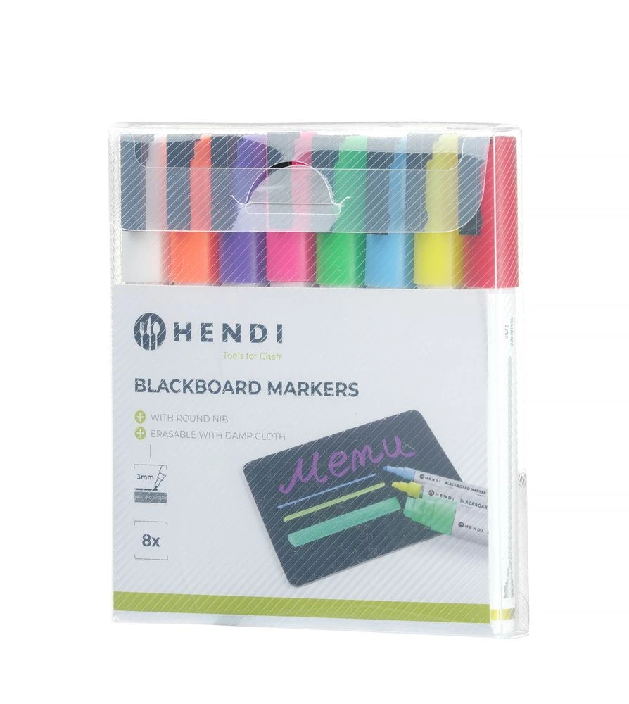 Hendi Tavletusj 3 mm 8 stk. 664278 by Hendi color Svart