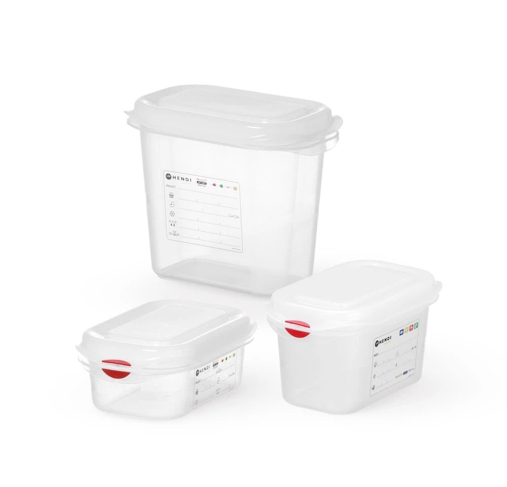 Hendi GN 1/9 Kantine Polypropylen Transparent 873144 by Hendi color Svart