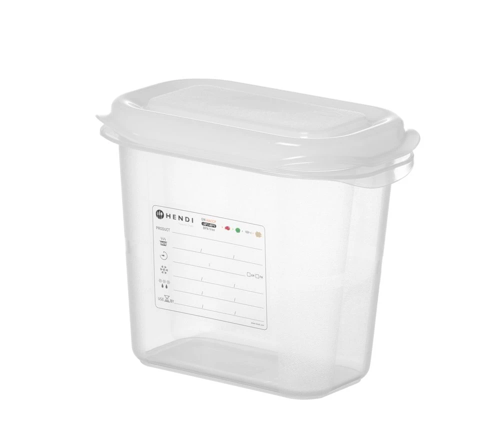 Hendi GN 1/9 Kantine Polypropylen Transparent 873144 by Hendi color Svart
