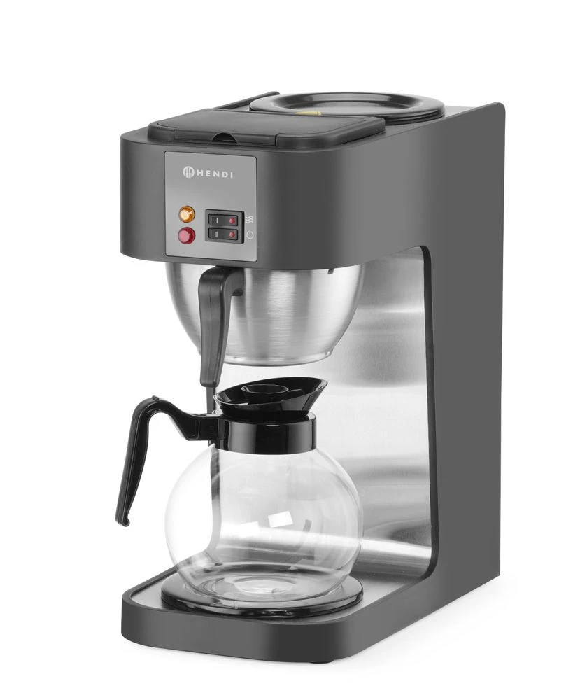 Hendi Kaffemaskin til Filterkaffe med 2 Varmeplater 208533 by Hendi color Svart