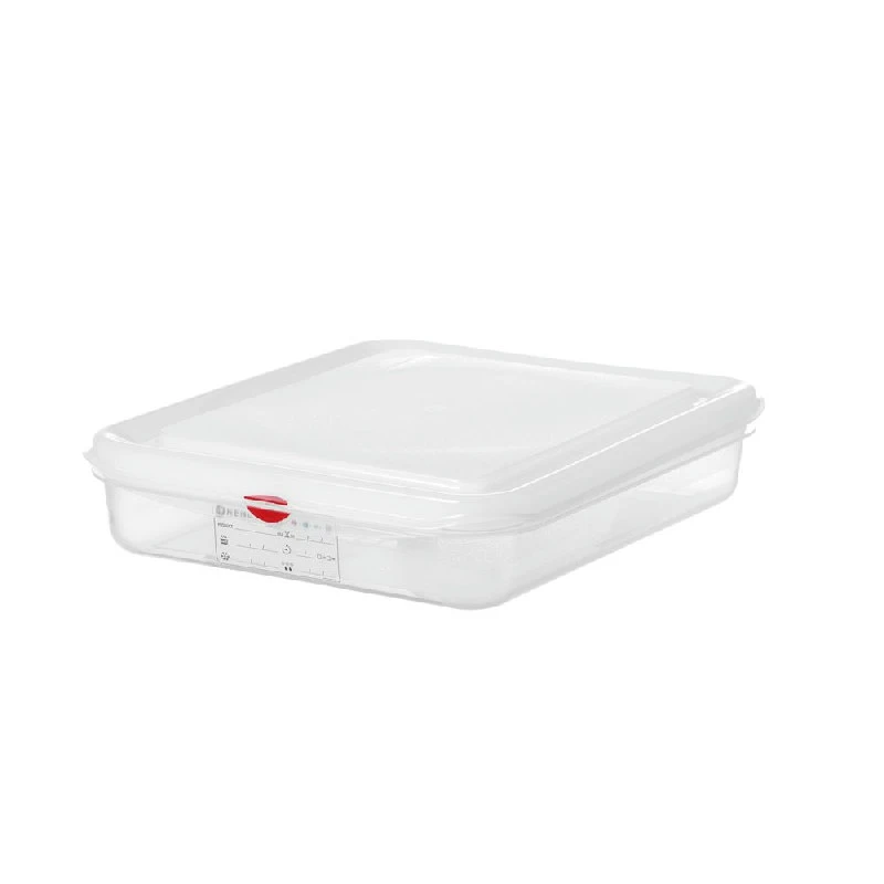 Hendi GN 1/2 Kantine Polypropylen Plast Klar 65 mm 873250 by Hendi color Svart