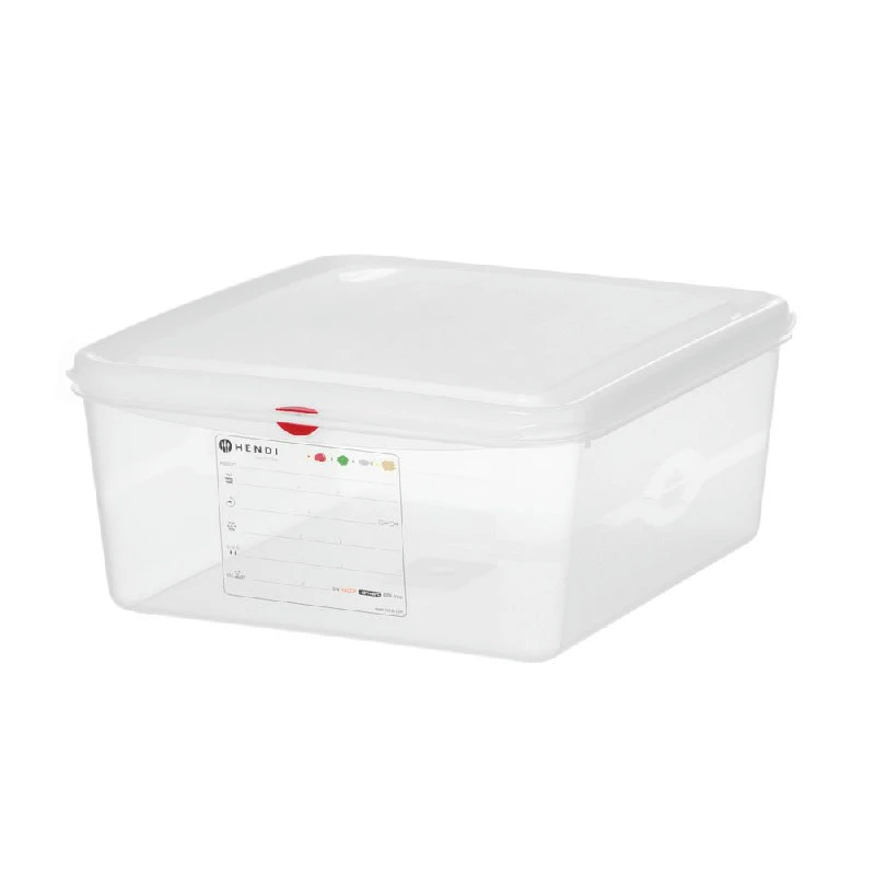Hendi GN 2/3 Kantine Polypropylen Transparent 150mm 873311 by Hendi color Svart