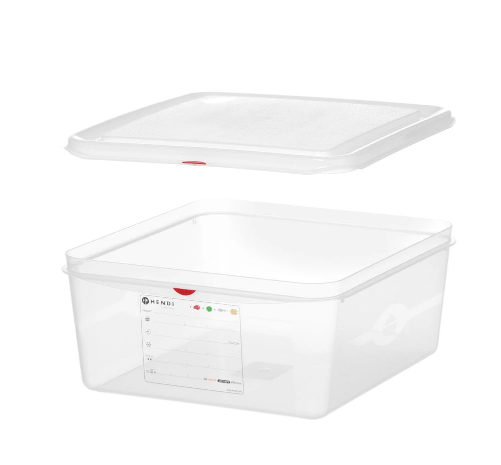 Hendi GN 2/3 Kantine Polypropylen Transparent 150mm 873311 by Hendi color Svart