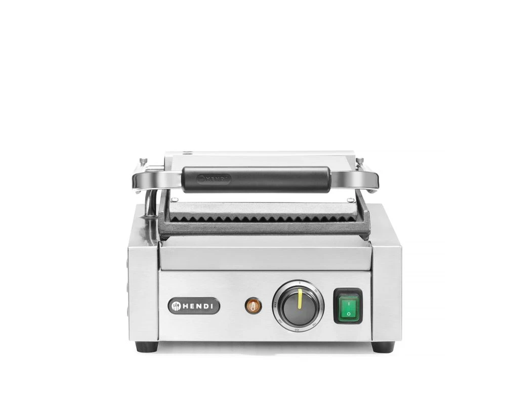 Hendi Kontaktgrill Enkel Rillet/Rillet 263600 by Hendi color Svart