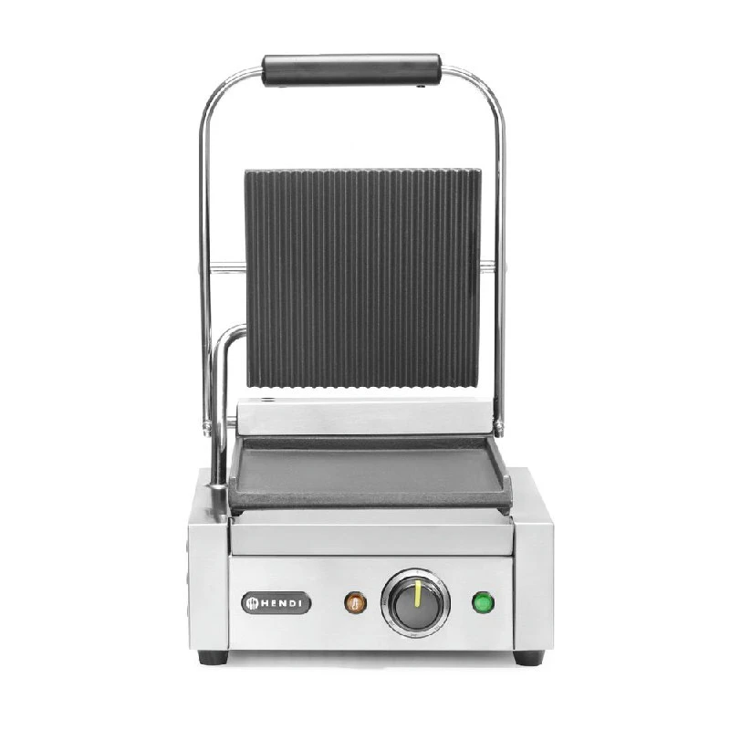 Hendi Kontaktgrill Enkel Rillet/Rillet 263600 by Hendi color Svart