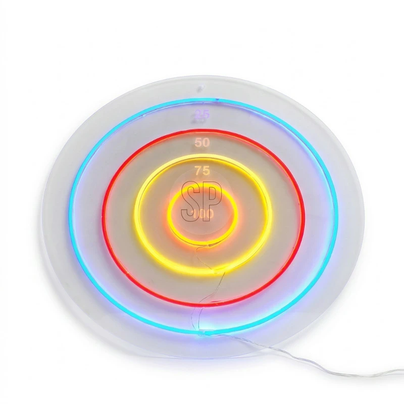 Dartskive Neon 45x45cm NE1200080  color Svart